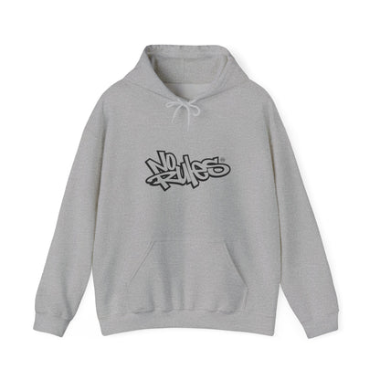 Urban Graffiti Hoodie, Comfortable Streetwear, No Rules Sweatshirt, Perfect for Casual Wear, Cozy Gift for Teens