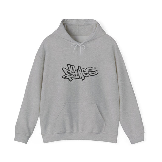 Urban Graffiti Hoodie, Comfortable Streetwear, No Rules Sweatshirt, Perfect for Casual Wear, Cozy Gift for Teens