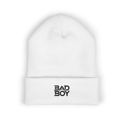 Bad Boy Embroidered Cuffed Beanie, Stylish Winter Hat, Cool Fashion Accessory, Gift for Him, Trendy Streetwear
