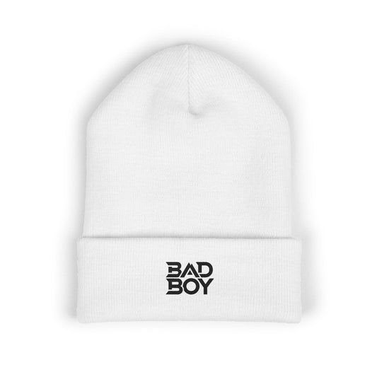Bad Boy Embroidered Cuffed Beanie, Stylish Winter Hat, Cool Fashion Accessory, Gift for Him, Trendy Streetwear