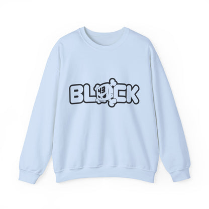 Stylish Unisex Crewneck Sweatshirt - Trendy Block Design, Cozy Winter Apparel, Perfect for Casual Outings, Gift for Friends