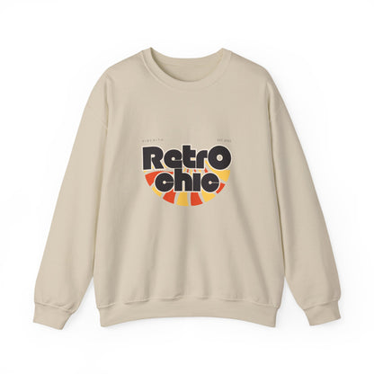 Retro Chic Unisex Crewneck Sweatshirt, Vintage Fashion Sweater, Cozy Casual Wear, Gift for Her, Perfect for Fall