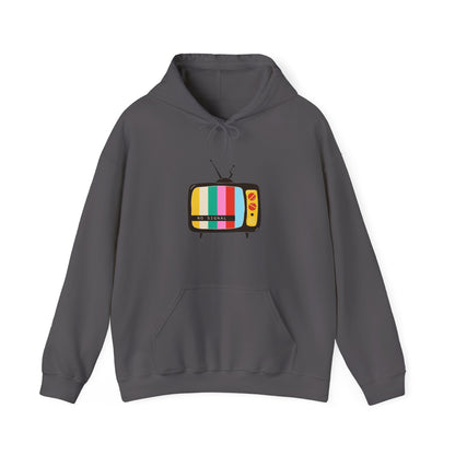 Retro TV Graphic Unisex Hoodie, Vintage Sweater, Cozy Fun Sweatshirt, Gift for Gamers, Movie Lovers, Perfect for Fall