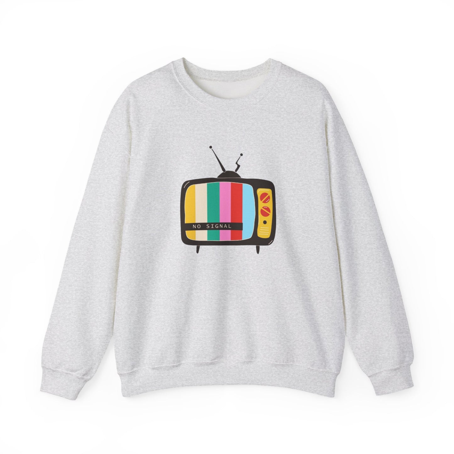 Retro TV Crewneck Sweatshirt, Cozy Casualwear, Perfect for Movie Nights, Gift for Media Lovers, Vintage Aesthetic, Unisex Apparel