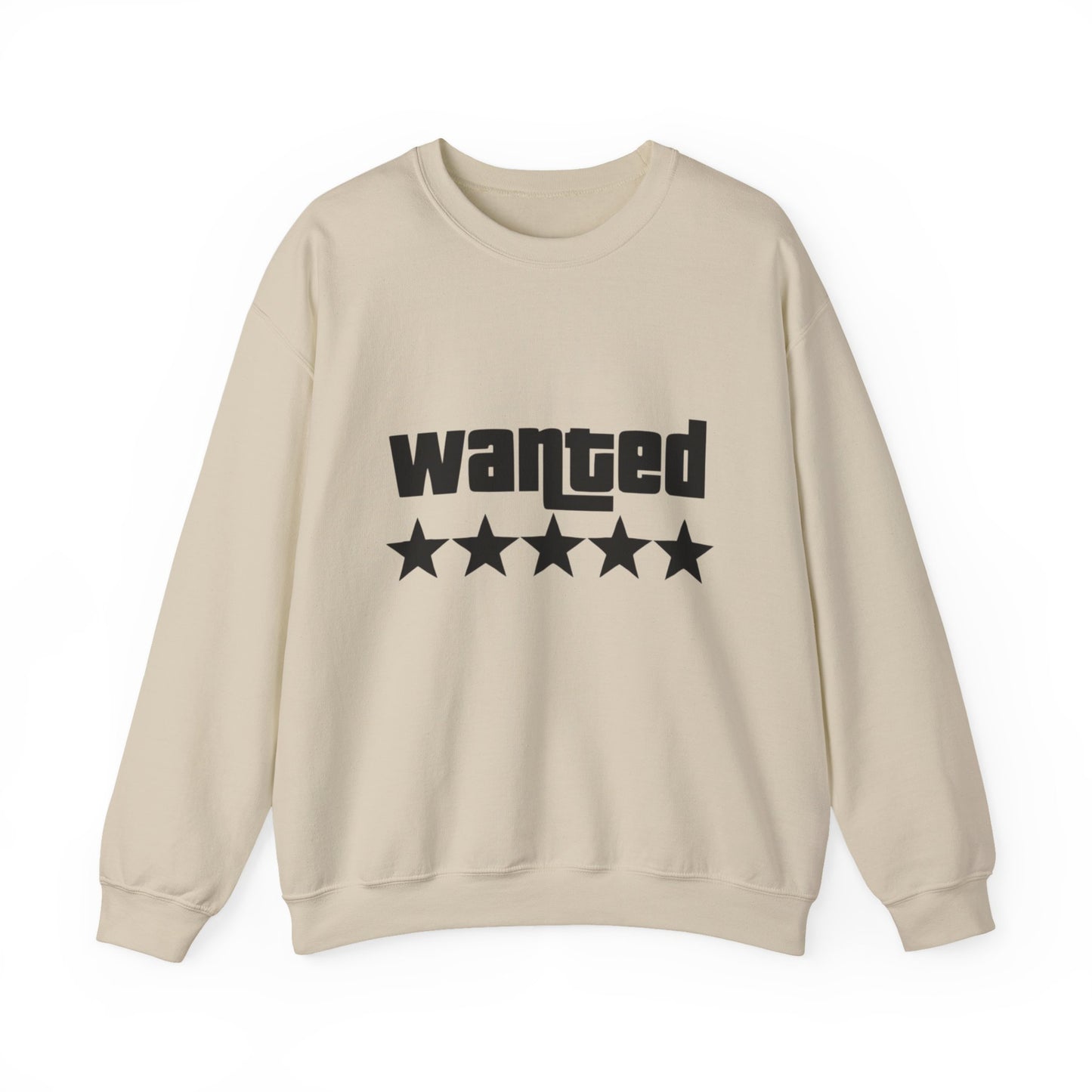 Wanted Stars Unisex Sweatshirt | Cozy Graphic Crewneck | Casual Wear, Unique Gift, Streetwear, Fashion Statement, Holiday Apparel