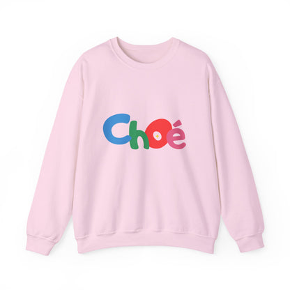 Colorful Chloé Sweatshirt for All Seasons, Unisex Crewneck Sweatshirt, Gift for Her, Trendy Apparel, Cozy Casual Wear, Birthday Gift
