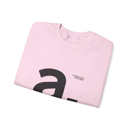 Minimalist Graphic Sweatshirt with Bold Lettering, Cozy Fashion for Casual Outfits, Perfect Gift for Birthdays, Holidays, Unisex Apparel