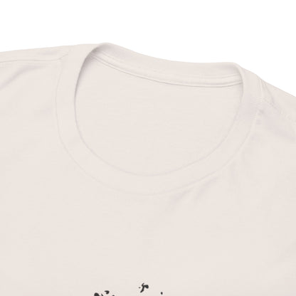 Stylish Heavy Cotton Tee with Bold Tire Track Design | Casual Wear, Streetwear, Gift for Car Lovers, Trendy T-Shirt, Everyday