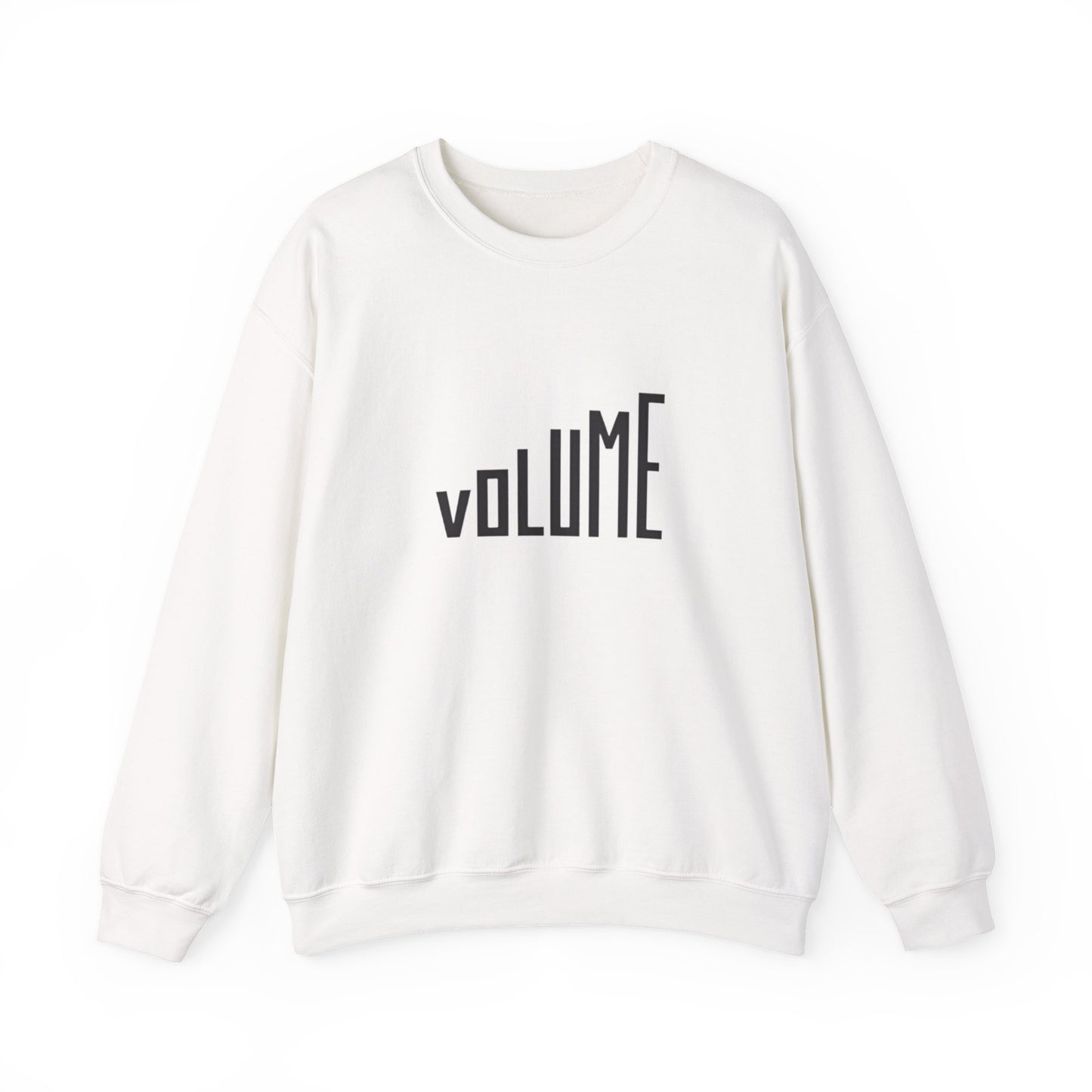 Volume Graphic Unisex Crewneck Sweatshirt - Cozy Casual Wear, Music Lover Gift, Festival Attire, Comfortable Everyday Style, Trendy