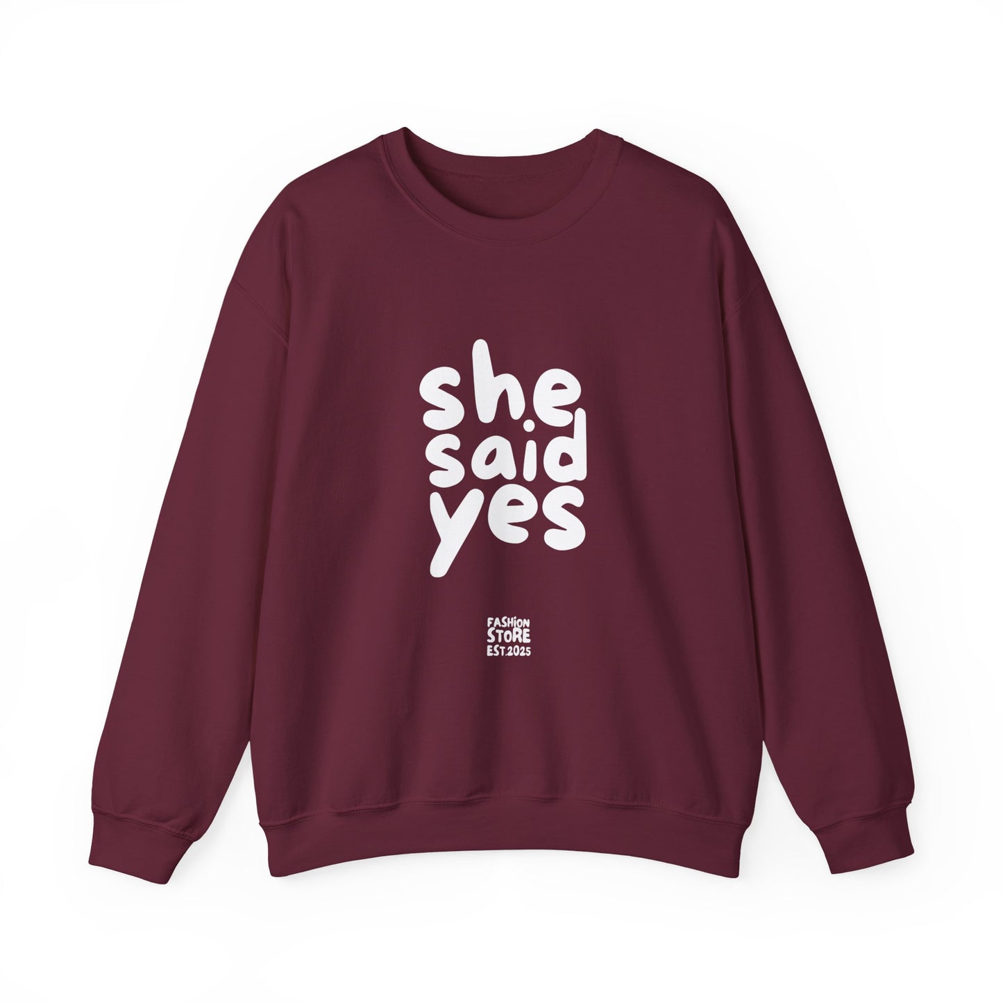 She Said Yes Sweatshirt, Engagement Gift for Bride-to-Be, Cozy Crewneck, Wedding Celebration, Proposal Reminder