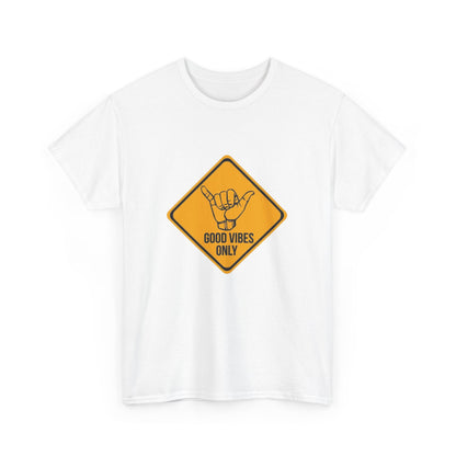 Good Vibes Only Cotton Tee, Positive Energy Shirt, Casual Wear, Summer Tee, Gift for Friends, Beach Day Shirt