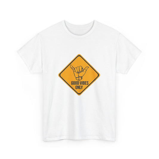 Good Vibes Only Cotton Tee, Positive Energy Shirt, Casual Wear, Summer Tee, Gift for Friends, Beach Day Shirt