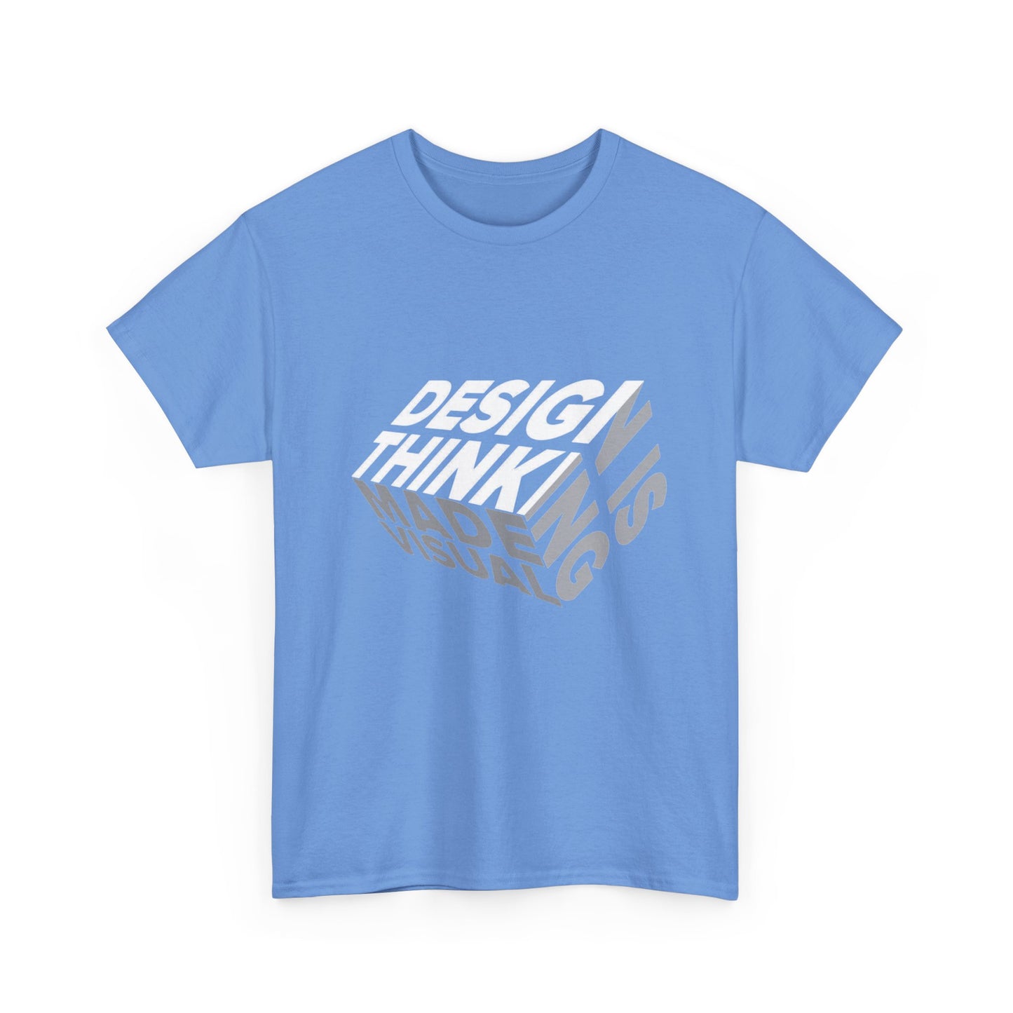 Design Thinking  Heavy Cotton Tee, Casual Graphic Tees, Gift for Designers, Cool Everyday Wear, Unique Art Shirt, Trendy Fashion Top