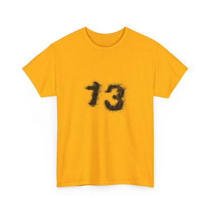 Heavy Cotton Tee with Graphic 13 - Trendy Streetwear, Casual Wear, Gift for Fans, Halloween Apparel, Unique Graphic Tee