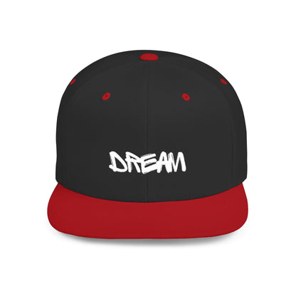 Dream Big Flat Bill Snapback, Trendy Cap for Dreamers, Perfect Gift for Graduates, Casual Accessories, Summer Essentials