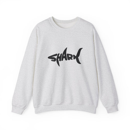 Shark Graphic Sweatshirt - Cozy Unisex Crewneck, Statement Apparel for Ocean Lovers, Casual Gift, Comfortable Everyday Wear