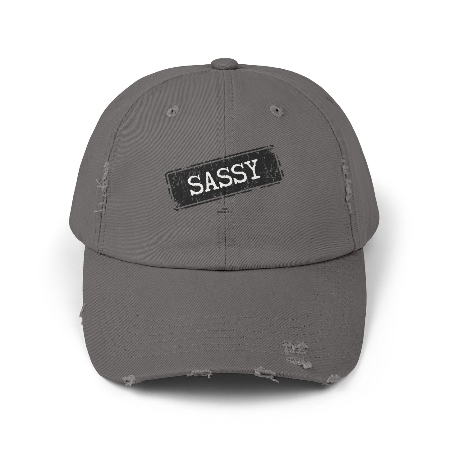 Sassy Distressed Cap | Unisex Casual Hat, Perfect for Gifts, Stylish Accessories, Daily Wear, Trendy Fashion