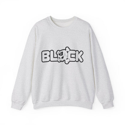 Stylish Unisex Crewneck Sweatshirt - Trendy Block Design, Cozy Winter Apparel, Perfect for Casual Outings, Gift for Friends