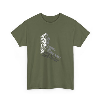 Creative Quote Heavy Cotton Tee | Graphic T-Shirt, Casual Wear, Unique Gift, Everyday Fashion, Statement Piece
