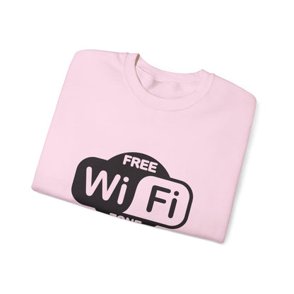 Cozy WiFi Zone Sweatshirt | Unisex Crewneck | Perfect for Home, Travel, or Gifts