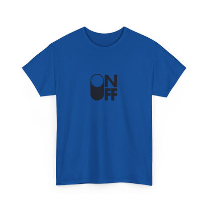 ON/OFF Heavy Cotton Tee - Perfect Gift for Tech Lovers, Casual Wear, Gamer Shirt, Everyday Comfort