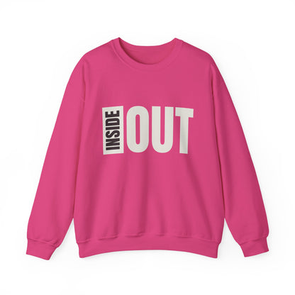 Inside Out Unisex Crewneck Sweatshirt - Cozy Apparel for Casual Days, Perfect Gift for Friends, Trendy Streetwear, Unique Style