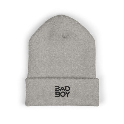 Bad Boy Embroidered Cuffed Beanie, Stylish Winter Hat, Cool Fashion Accessory, Gift for Him, Trendy Streetwear