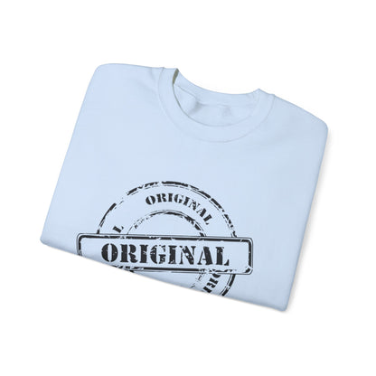 Original Stamp Crewneck Sweatshirt | Cozy Gift for Friends, Unisex Sweater, Fall Layering, Casual Fashion, Original Design