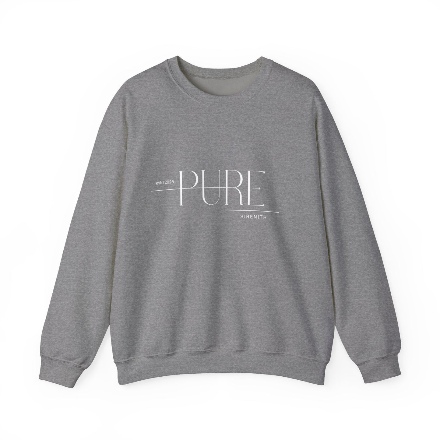 Minimalist Pure Crewneck Sweatshirt for Comfort and Style, Cozy Gift for Friends, Casual Wear, Everyday Comfort, Ideal for Relaxation