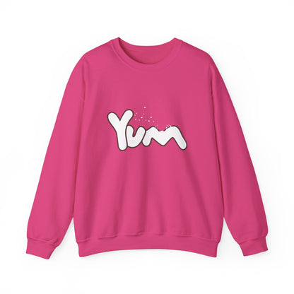 Yummy Vibes Crewneck Sweatshirt | Unisex Cool Fashion Gift, Cozy Loungewear, Foodie Apparel, Fun Kitchen Wear, Casual Everyday Style
