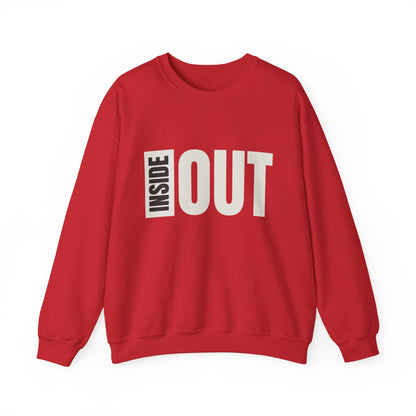 Inside Out Unisex Crewneck Sweatshirt - Cozy Apparel for Casual Days, Perfect Gift for Friends, Trendy Streetwear, Unique Style