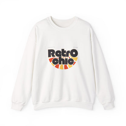 Retro Chic Unisex Crewneck Sweatshirt, Vintage Fashion Sweater, Cozy Casual Wear, Gift for Her, Perfect for Fall
