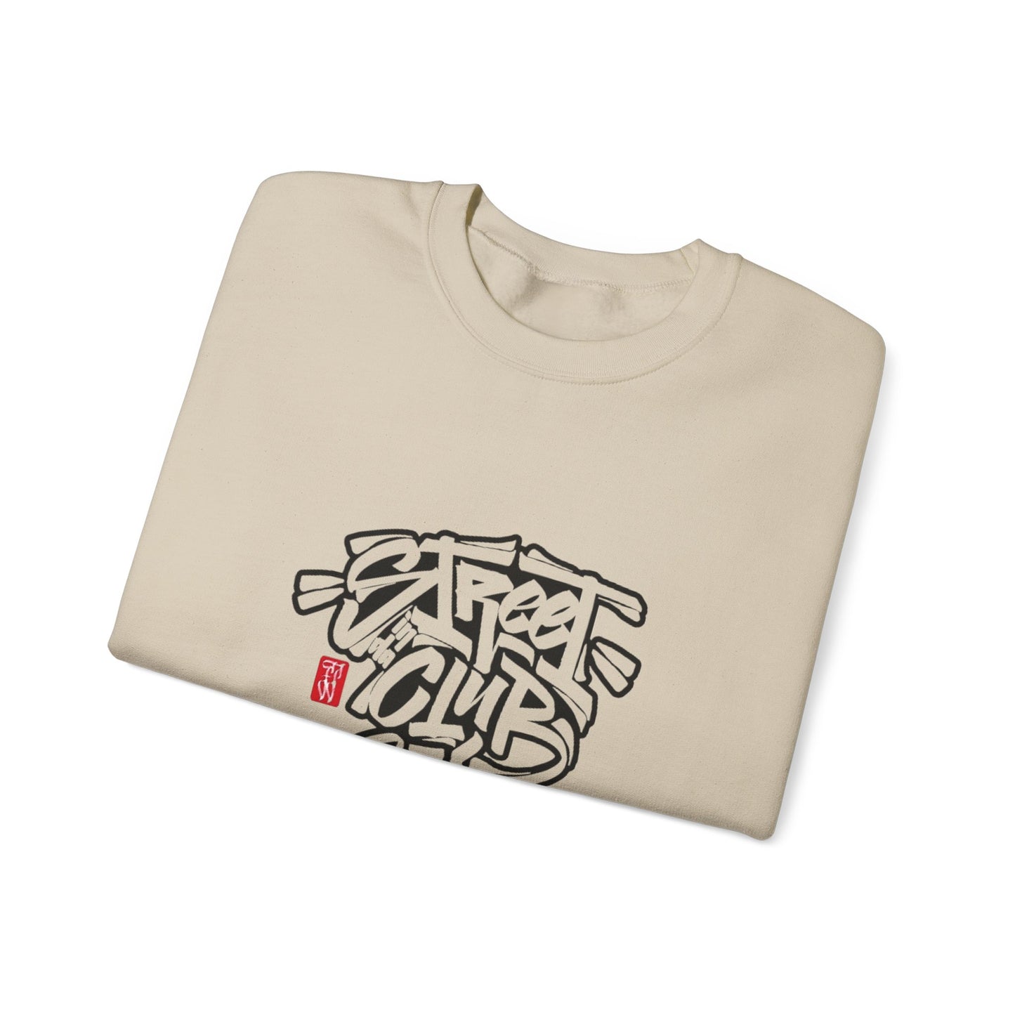 Street Club Crewneck Sweatshirt | Casual Streetwear, Graffiti Style Apparel, Gift for Him, Urban Fashion