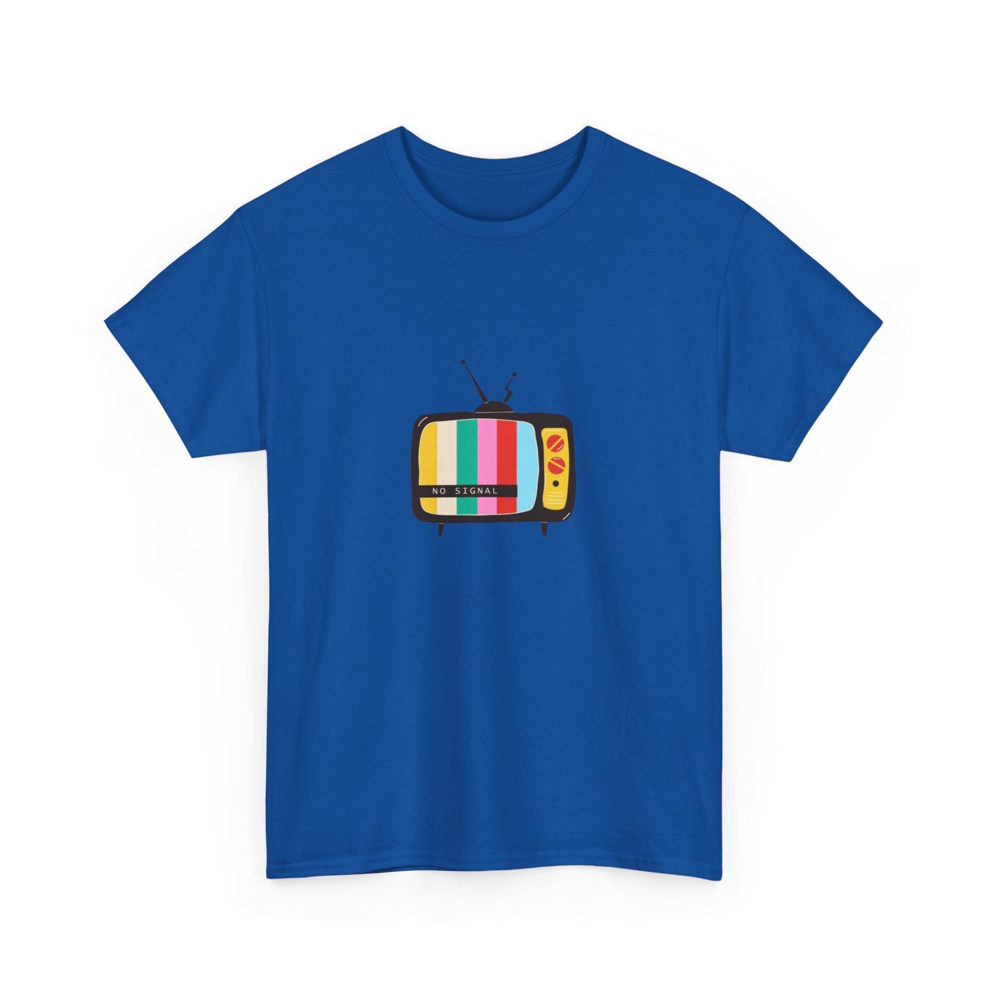 Retro TV Graphic Heavy Cotton Tee, Vintage Style Shirt, Gift for TV Lovers, Casual Wear, Fun Summer Tee, Graphic Tee