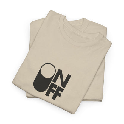 ON/OFF Heavy Cotton Tee - Perfect Gift for Tech Lovers, Casual Wear, Gamer Shirt, Everyday Comfort