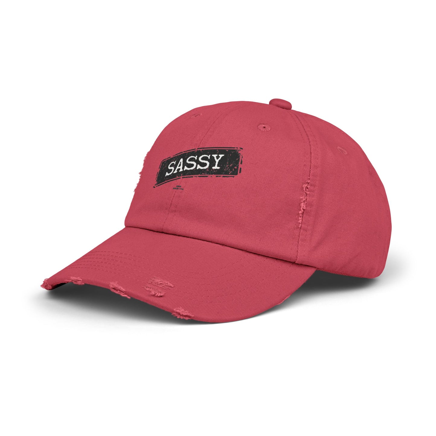 Sassy Distressed Cap | Unisex Casual Hat, Perfect for Gifts, Stylish Accessories, Daily Wear, Trendy Fashion