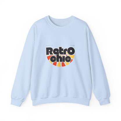 Retro Chic Unisex Crewneck Sweatshirt, Vintage Fashion Sweater, Cozy Casual Wear, Gift for Her, Perfect for Fall