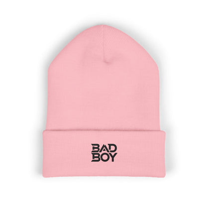 Bad Boy Embroidered Cuffed Beanie, Stylish Winter Hat, Cool Fashion Accessory, Gift for Him, Trendy Streetwear