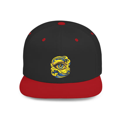 Eye-Catching Embroidered Snapback Hat | Trendy Cap, Casual Accessories, Outdoor Style, Unique Gift, Streetwear Fashion
