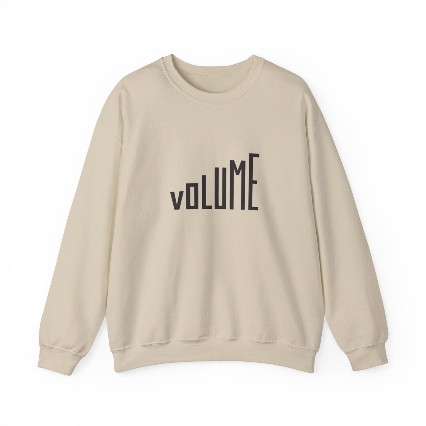 Volume Graphic Unisex Crewneck Sweatshirt - Cozy Casual Wear, Music Lover Gift, Festival Attire, Comfortable Everyday Style, Trendy