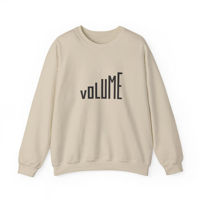 Volume Graphic Unisex Crewneck Sweatshirt - Cozy Casual Wear, Music Lover Gift, Festival Attire, Comfortable Everyday Style, Trendy