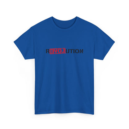 Heavy Cotton Tee - REVOlution Graphic Shirt, Casual Wear, Gift for Change Makers, Bold Statement Tee, Everyday Streetwear