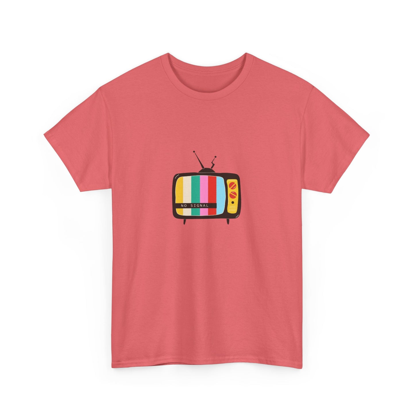 Retro TV Graphic Heavy Cotton Tee, Vintage Style Shirt, Gift for TV Lovers, Casual Wear, Fun Summer Tee, Graphic Tee