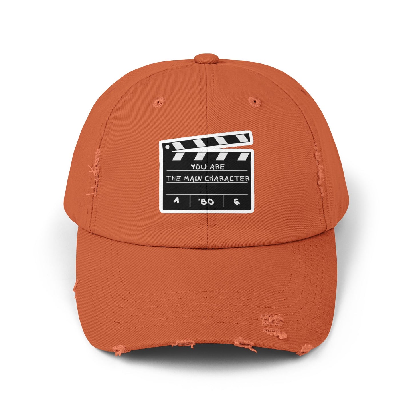 Unisex Distressed Cap | You're the Main Character | Casual Style, Gift for Film Lovers, Movie Nights, Everyday Wear, Trendy Accessory