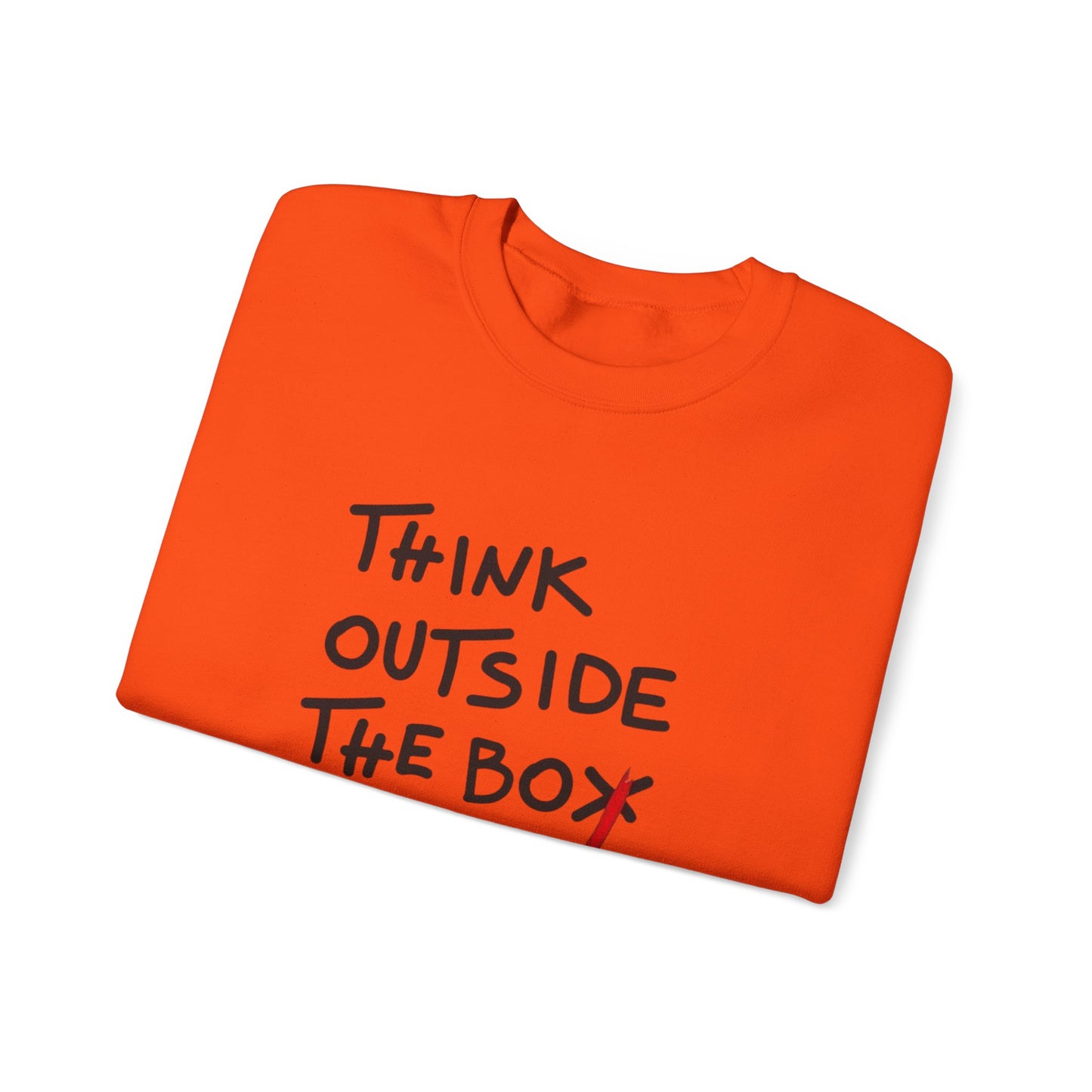 Creative Thinking Sweatshirt, Gift for Entrepreneurs, Cozy Crewneck, Motivational Apparel, Perfect for Casual Days