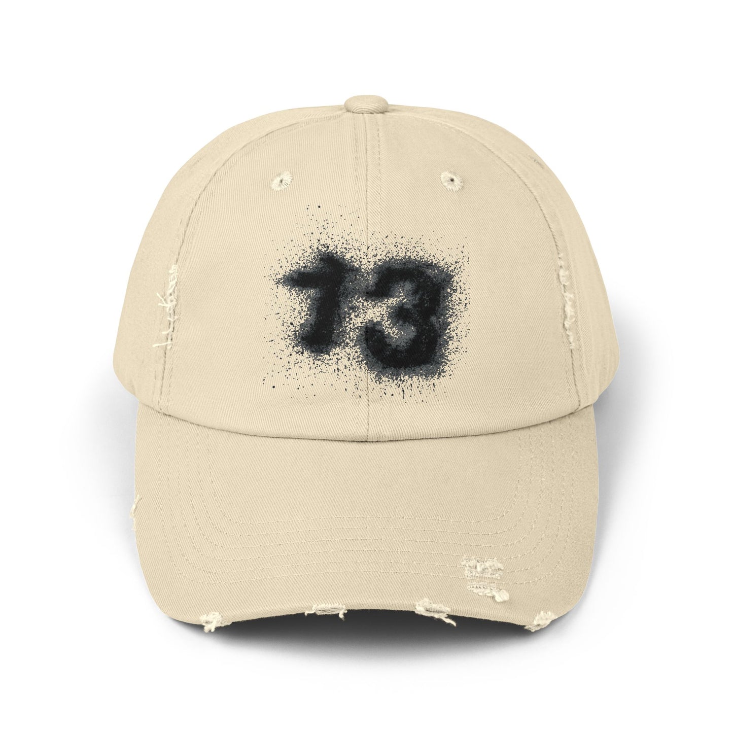 Vintage Distressed Cap for Casual Style, Perfect Gift for Birthdays, Hip Hop Fashion, Everyday Wear, 13 Symbol Design