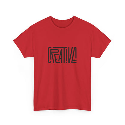 Creative Vibes Heavy Cotton Tee, Artistic T-Shirt for Creatives, Gift for Artists, Daily Wear, Inspiration Tee
