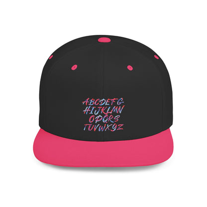 Trendy Flat Bill Snapback Hat, Casual Streetwear Cap, Hip Hop Accessory, Unisex Headwear, Perfect for Festivals and Everyday Style