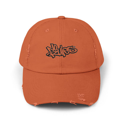 Distressed Cap with Graffiti Design | Trendy Unisex Hat for Everyday Style, Gift for Friends, Casual Wear, Streetwear, Summer Accessory