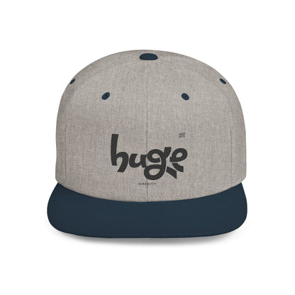 Huge Graphic Flat Bill Snapback Hat, Streetwear Cap, Cool Accessories, Gift for Him, Casual Outfit